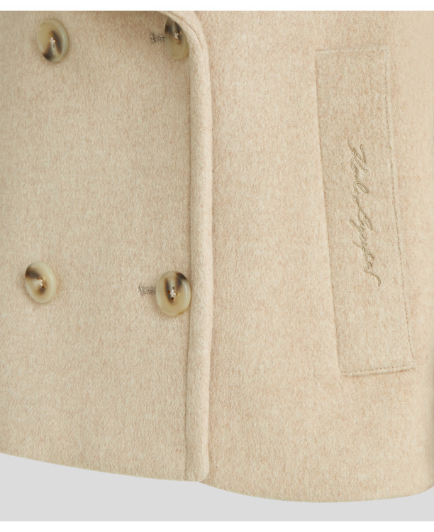 WOOL BLEND PEACOAT