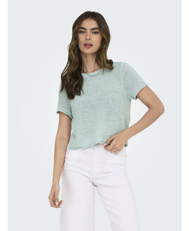 Regular Fit O-Neck Short Sleeves (S/S) Gebreide top