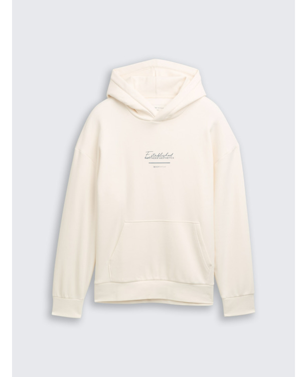 Relaxed fit hoodie met print