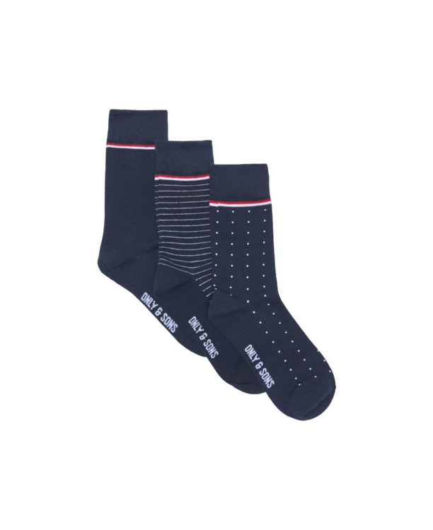 ONS BASIC KATOENEN SOK 3-PACK NOOS Heren