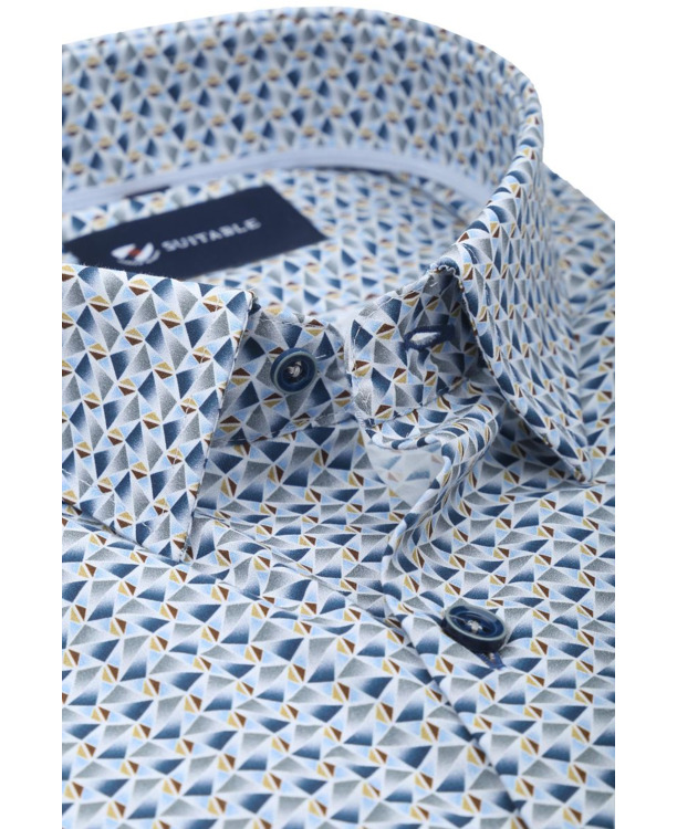 Suitable Overhemd Dia Mosa Blauw