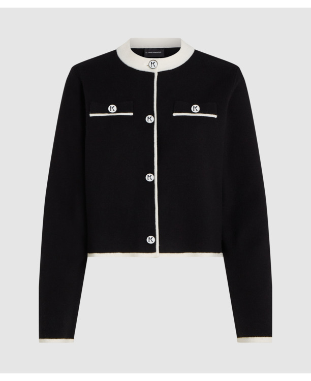BW FANCY BUTTON KNIT CARDIGAN