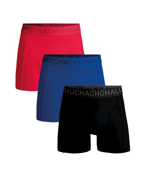 Heren 3-pack Boxershorts Microvezel Black/Blue/Red