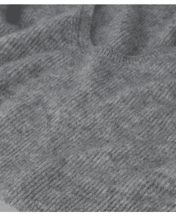 10DAYS Dames diepe hals gebreide trui alpaca mix