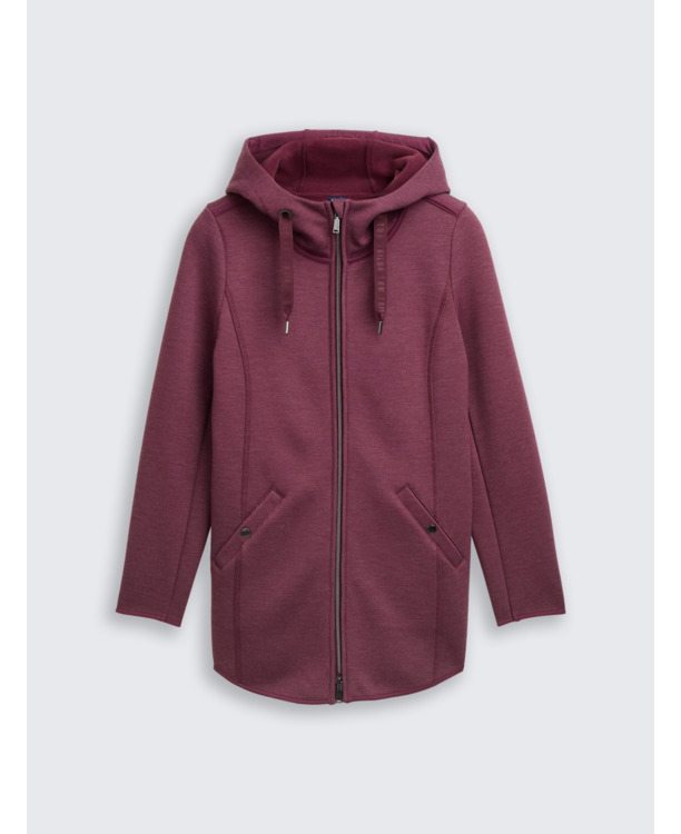 Hoodie-sweatjas in keperstof