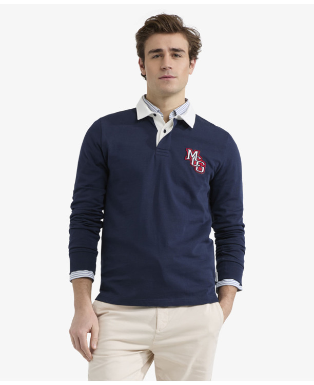 Solid rugby 100% Cotton Heren