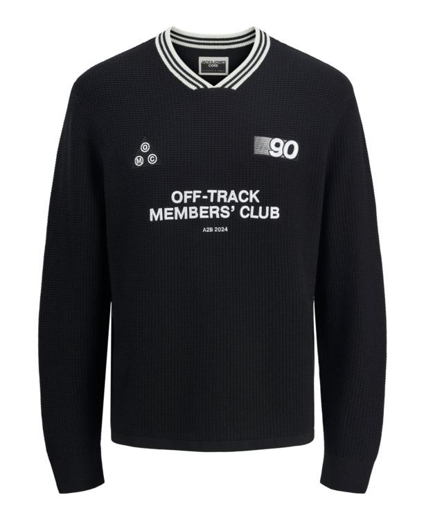 JCOREFLEX KNIT V-NECK STYD AW24