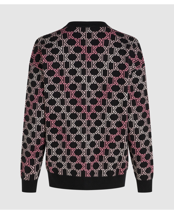 K-CHEVRON JACQUARD CARDIGAN