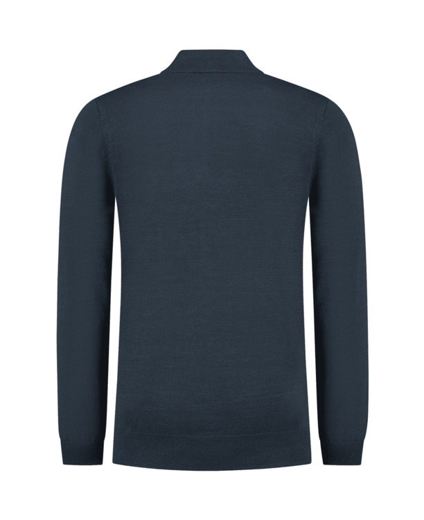 Originele Half Zip Gebreid 100% Katoen Mannen