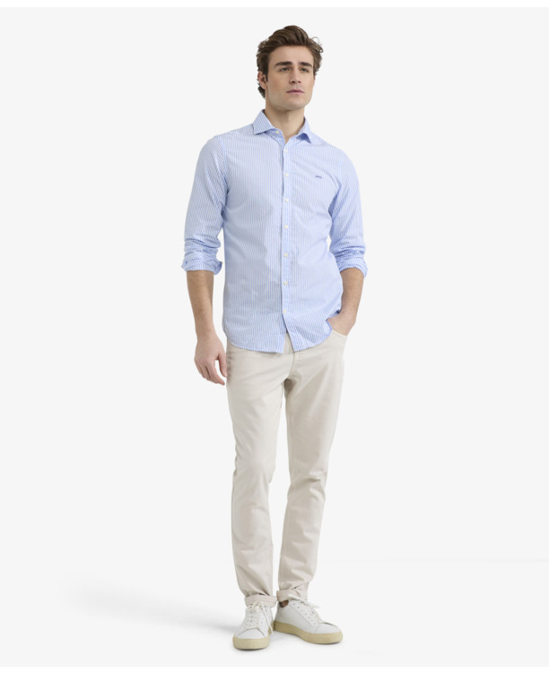 Stripe Shirt 100% Cotton Heren