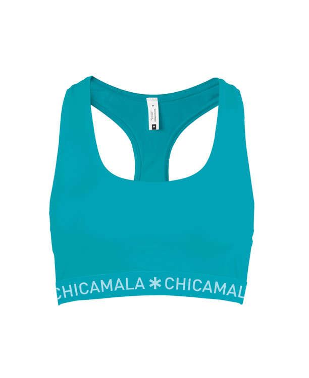 Dames 1-pack racer back effen Green