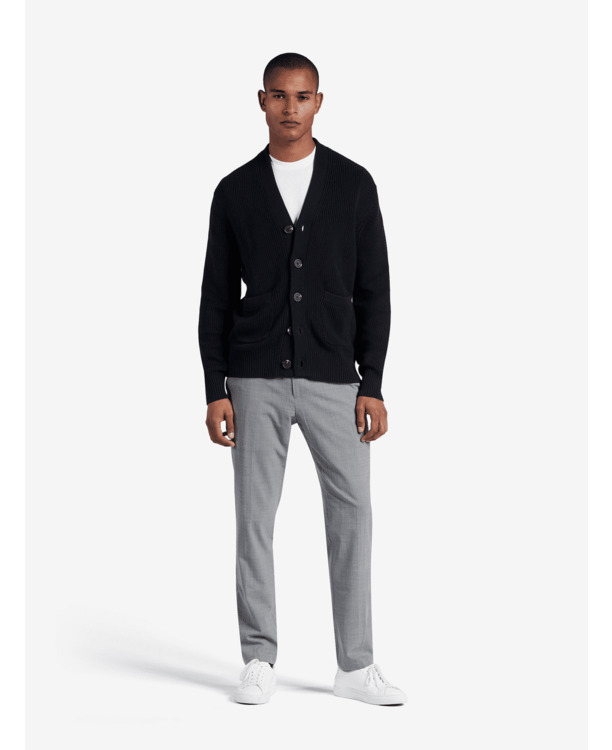 No Label Heren Pantalon Wasbare Wol Stretch Jas Lichtgrijs Toronto