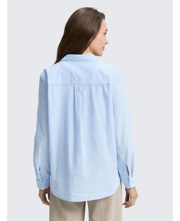Regular fit blouse van katoen