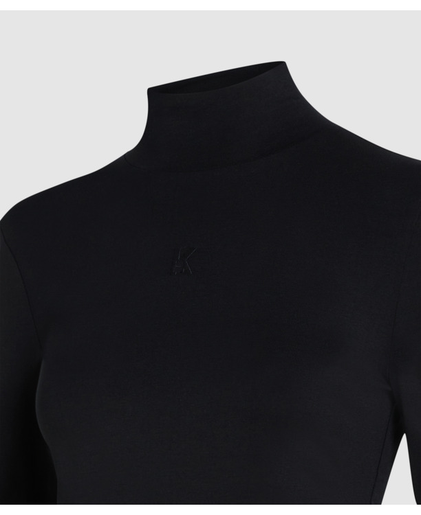 K LOGO MOCK NECK LS T-SHIRT
