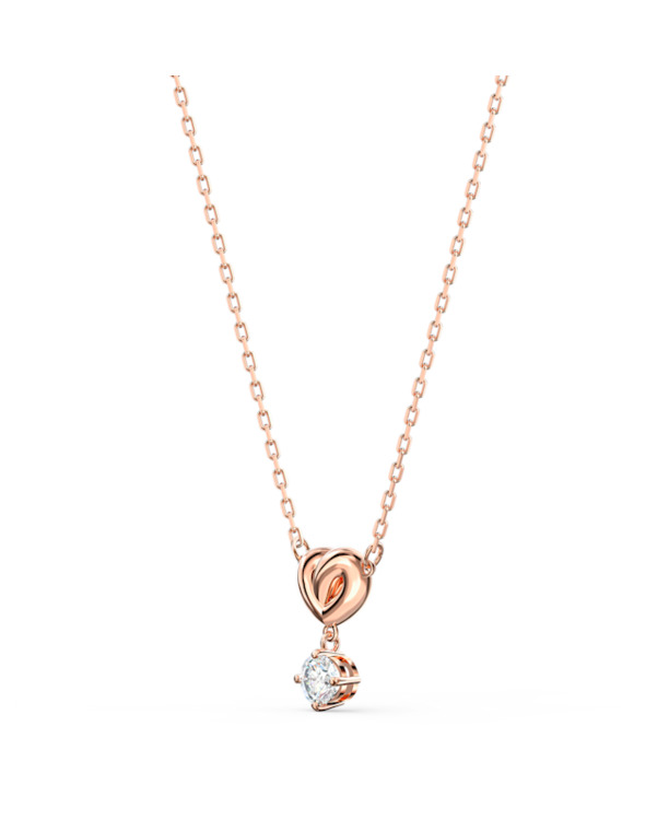 Lifelong Hrt Pendant Rose Gold shiny White
