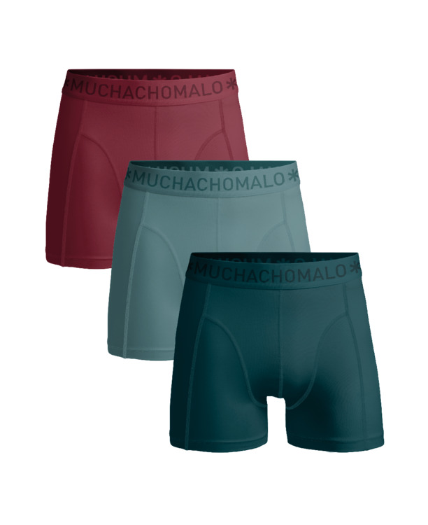 Heren 3-Pack Boxershorts Effen Green/Brown