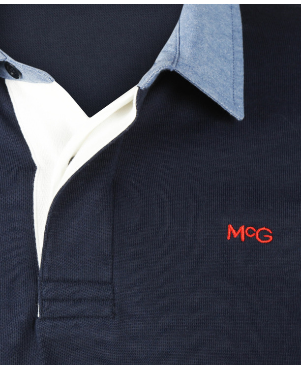 Solid Rugby 100% Cotton Heren