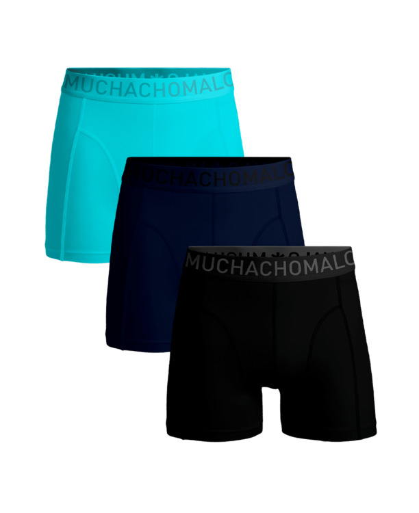 Heren 3-pack Boxershorts Microvezel Black/Blue/Green