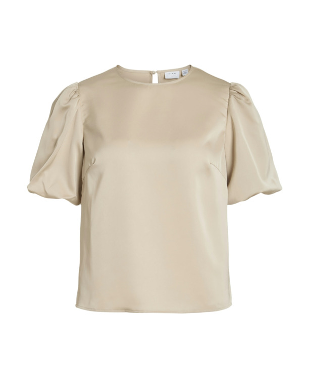 VIELLETTE 2/4 SATIN PUFF TOP - NOOS