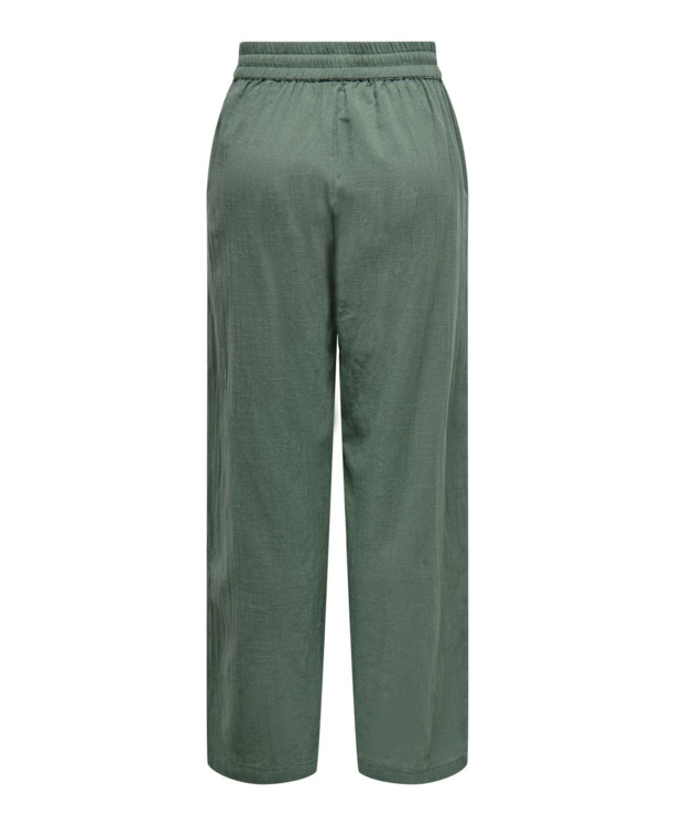 Regular Fit Basic elastische taillebroek met zijzakken