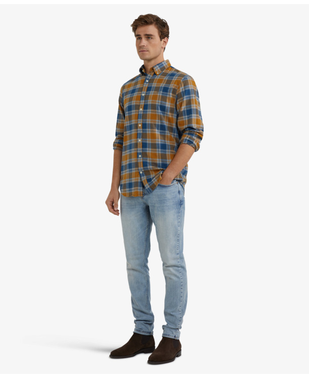 Flannel Check Shirt 100% Cotton Heren