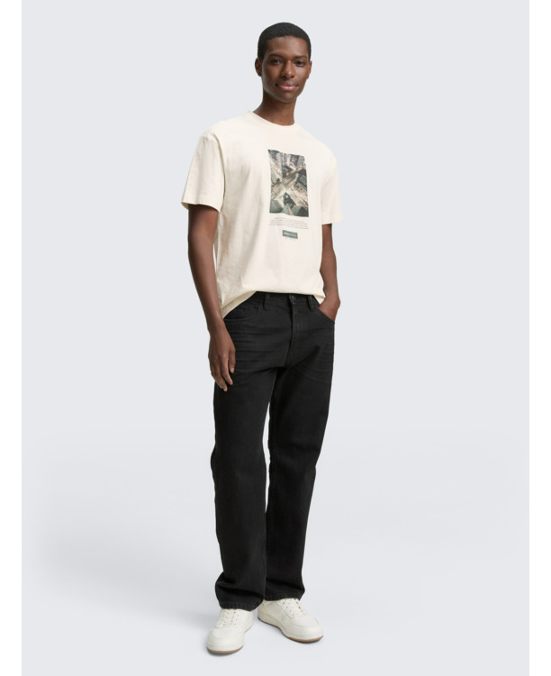 Ontspannen T-shirt met fotoprint