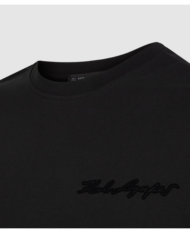 SGNTR FLOCK PRINT T-SHIRT