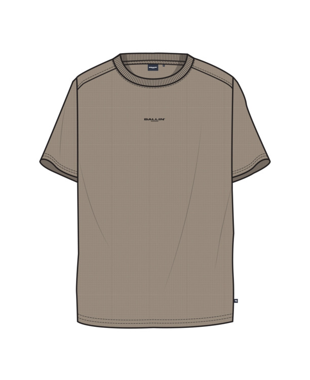 Junior Wafel Borduur T-shirt 100% Katoen