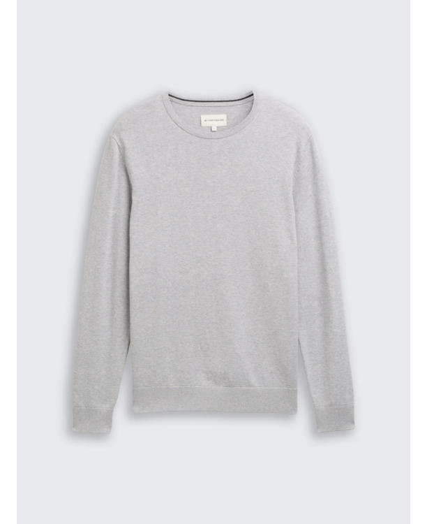 Gebreide trui met geprint logo