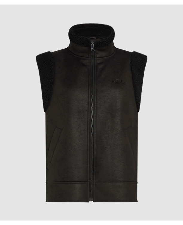 FAUX FUR SHEARLING VEST
