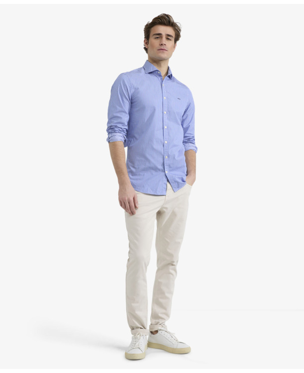 Stripe Shirt 100% Cotton Heren