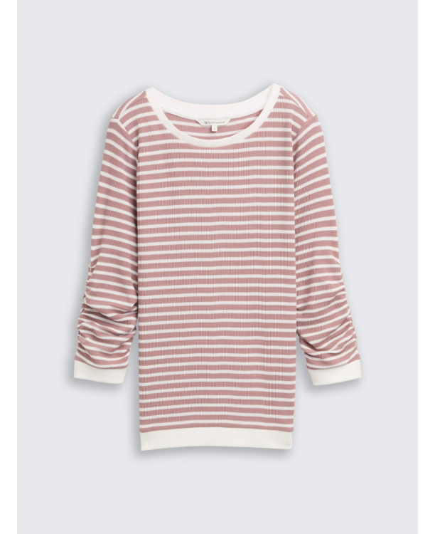 Sweatshirt met wafelstructuur