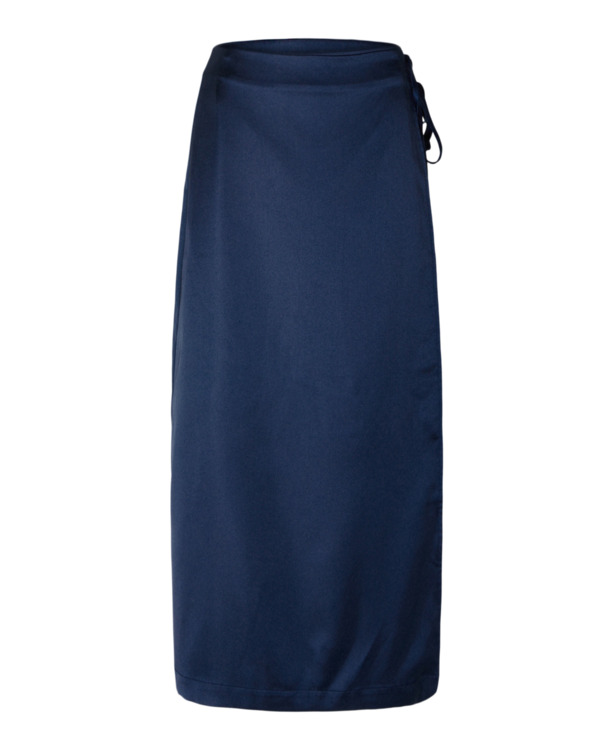 SLFKAMILLA SATIN ANKLE WRAP SKIRT D