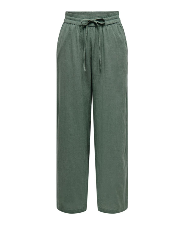 Regular Fit Basic elastische taillebroek met zijzakken