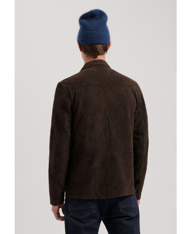 Dstrezzed Heren Suede Hybride Shirt Beige Aiden