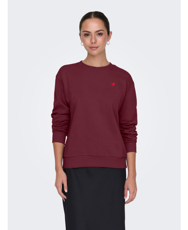 JDYPARIS L/S  EMB SWEAT JRS