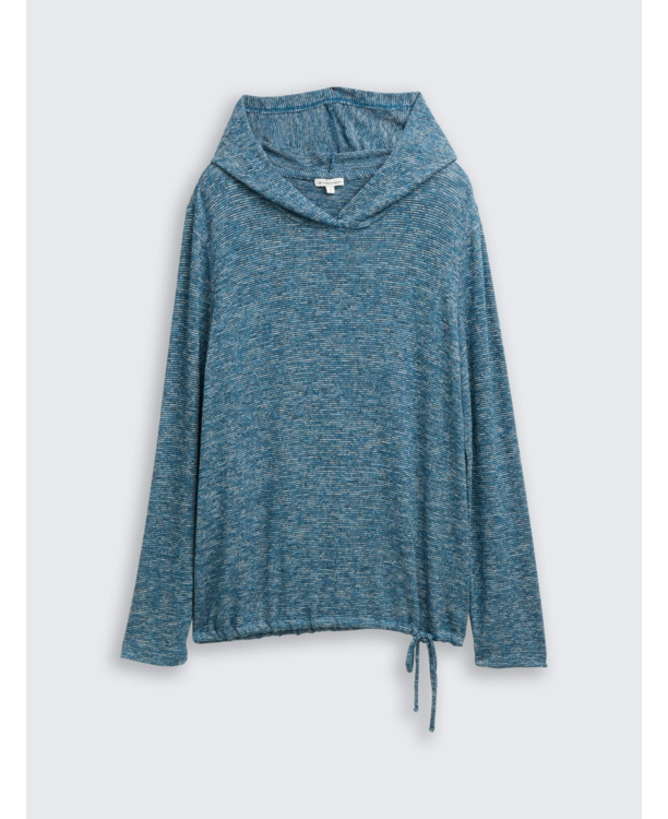 Shirt met lange mouwen en capuchon