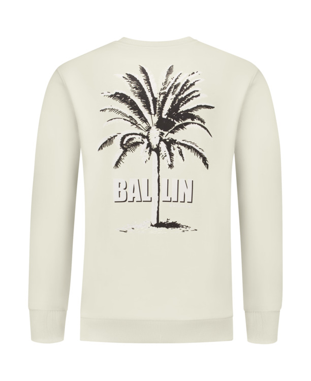 Tweekleurige Palm Sweater 100% Katoen Mannen