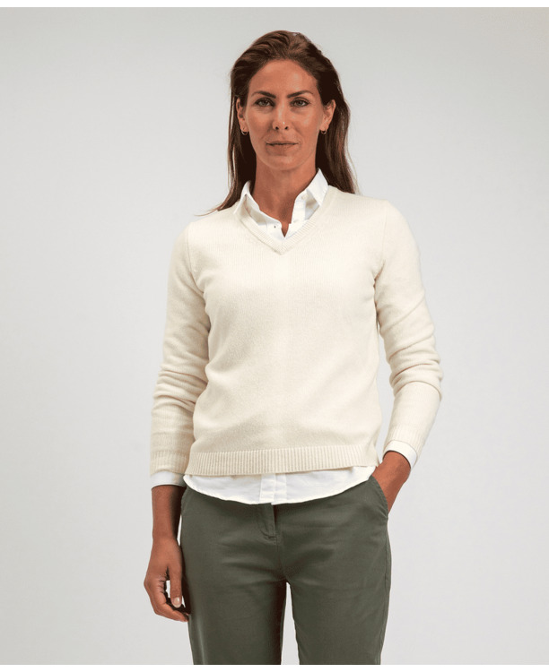 Lambswool V-neck Sweater