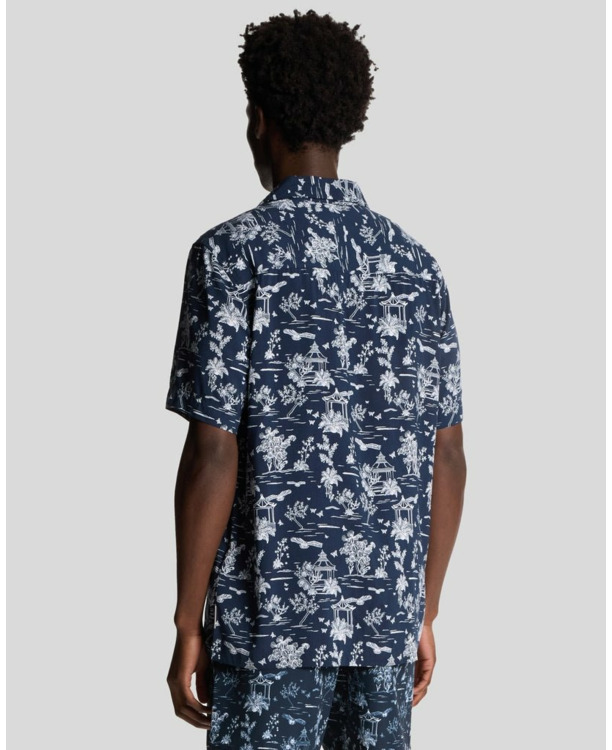 Botanical Garden Print Resort Shirt