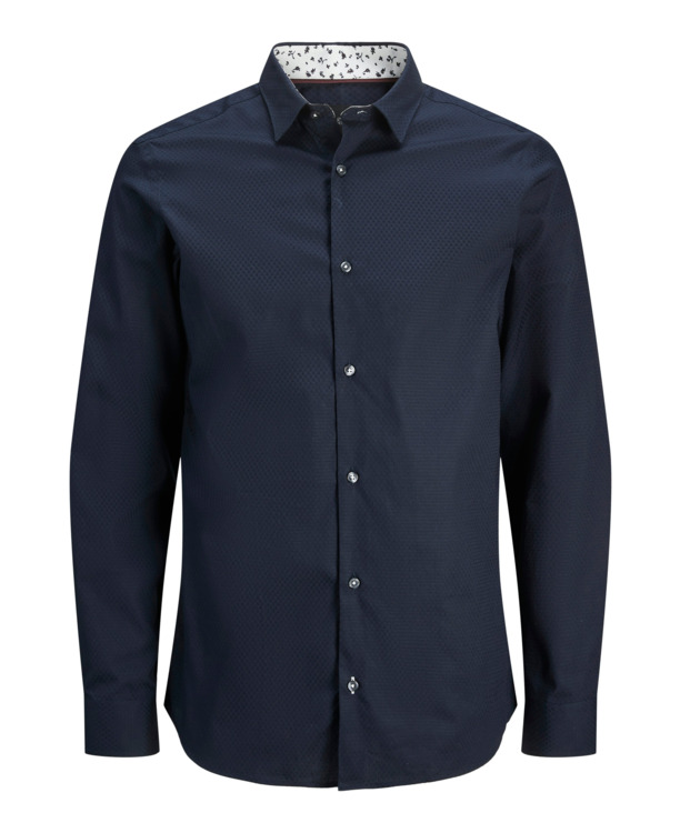 JPRBLALEEDS PRINT DOBBY L/S SHIRT L