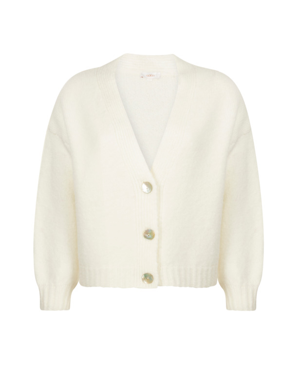 Aaiko Dames Wolmix Cardigan Wit