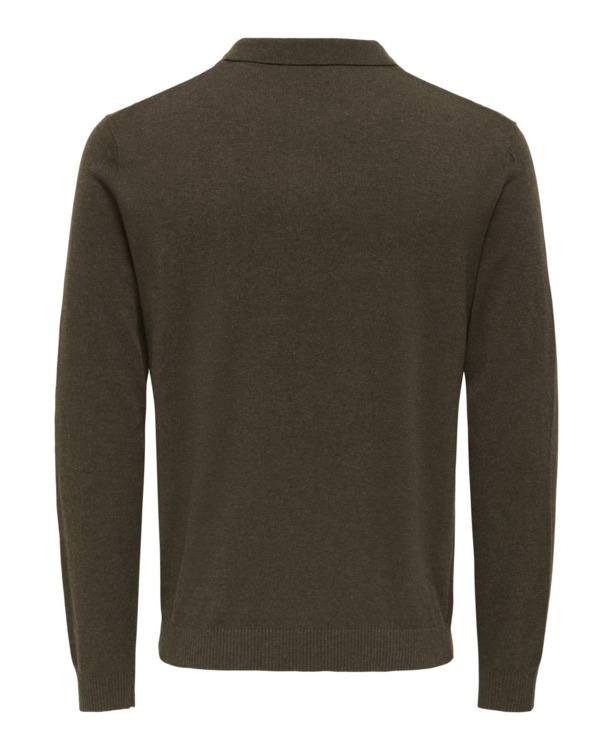 Polo met lange mouwen (L/S) met normale pasvorm Heren