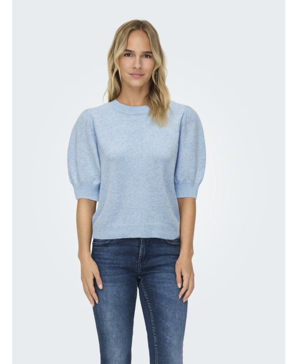 Knit Fit O-Neck 2/4 Sleeves (2/4) Lange mouwen gebreide trui met O-hals pasvorm