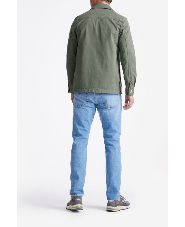 King Essentials The Benjamin Overshirt Olijfgroen