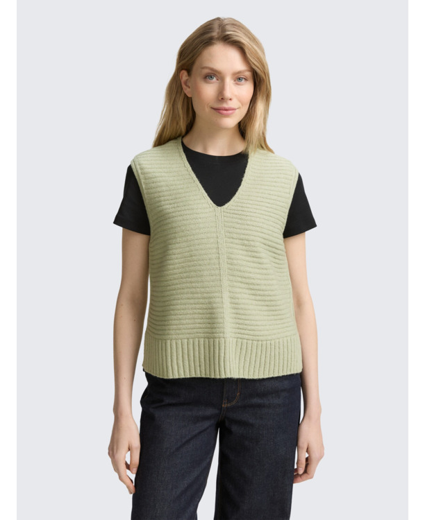 Trui met geribbelde textuur