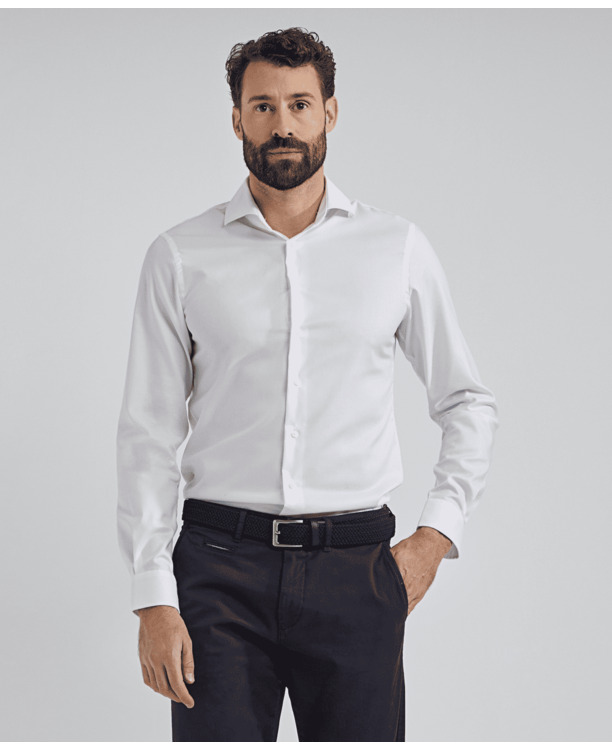 Twill Slim Fit Cutaway shirt