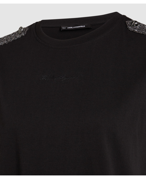 BOUCLE DETAIL T-SHIRT