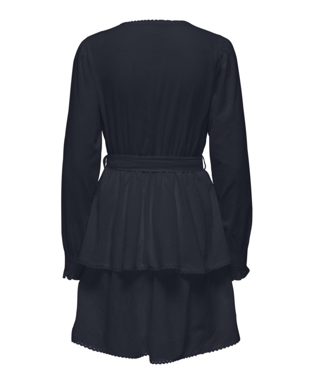 Regular Fit V-Neck Long Sleeves (L/S) Elegante regular fit jurk met ceintuur in de taille