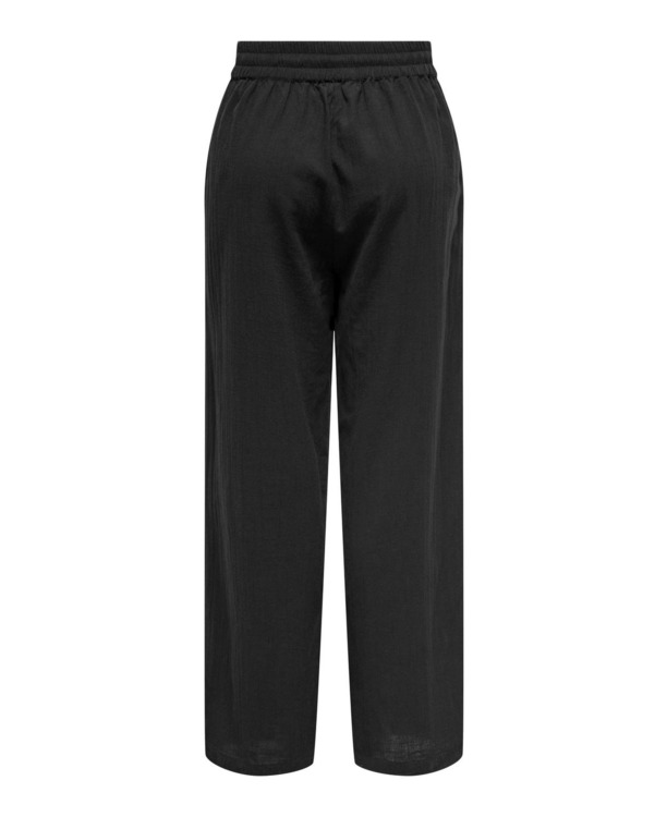 Regular Fit Basic elastische taillebroek met zijzakken